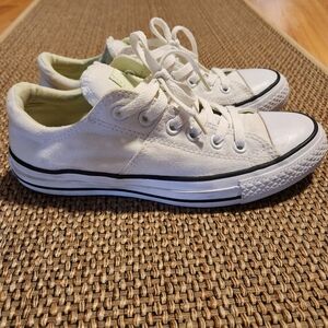 Converse Chuck All Star Madison Low Top White Canvas Sneakers 7.5
